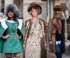 Модные меховые шапки зима 2014: фото самых модных женских меховых шапок 2014 года
